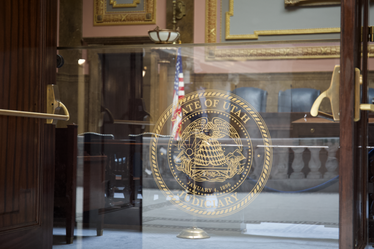 Inside the Utah State Capitol Supreme Court on Saturday, Jan. 25, 2025 in Salt Lake City. (Photo by Addy Cowley | The Daily Utah Chronicle)